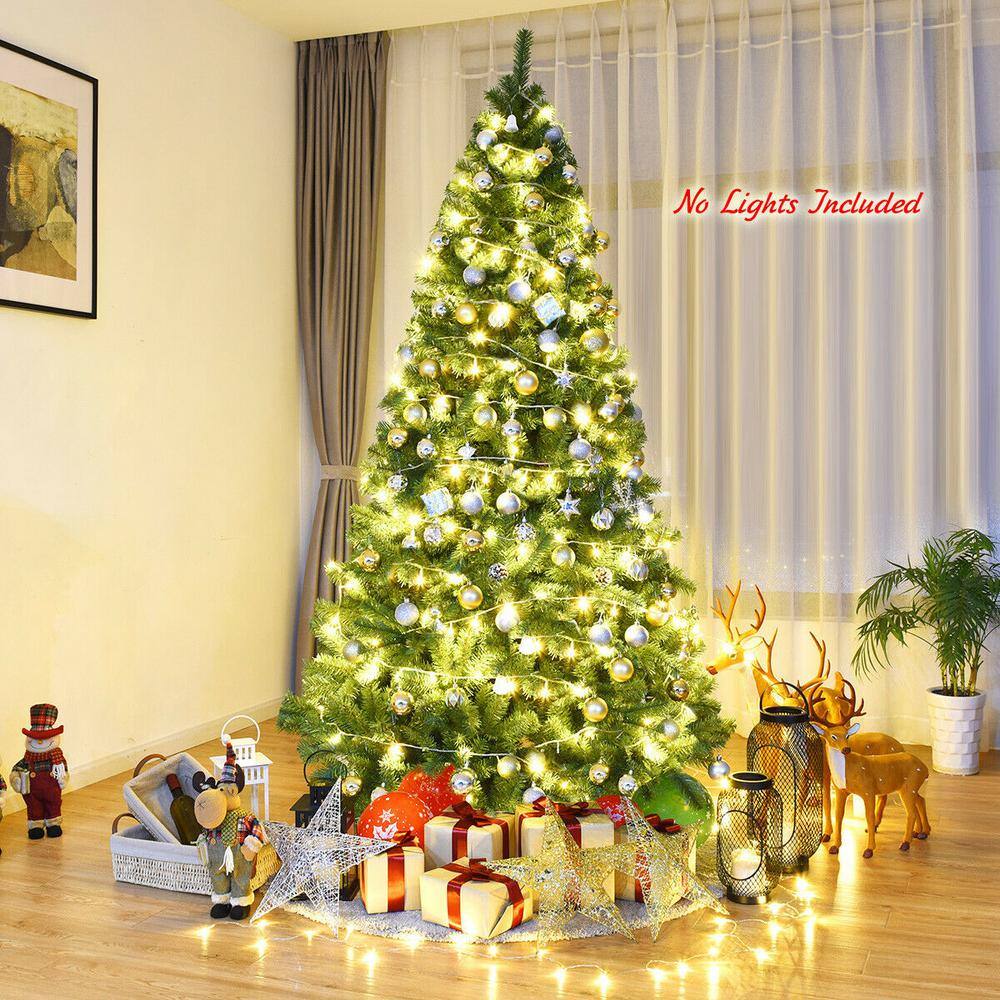 7.5-Foot Green PVC Christmas Tree with Metal Stand