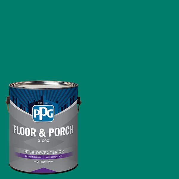 1 gal. PPG1230-7 Medieval Forest Satin Interior/Exterior Floor and Porch Paint