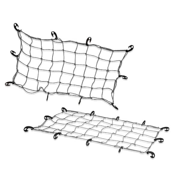 Mockins 20 in. x 36 in. HeavyDuty Gray Bungee Cargo Net Stretches to 42 in. x 74 in. MA60