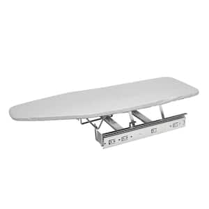 Gray Non-Electric Wall Mounted Swivel Pull Out Foldaway Metal Ironing Board for Vanity Cabinet Drawer