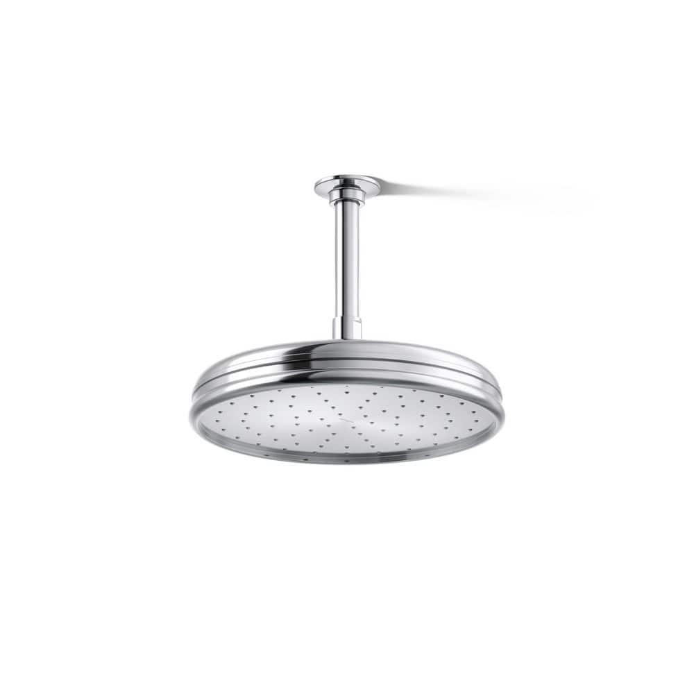Polished Chrome 10" Ceiling Mounted Rain Shower Head