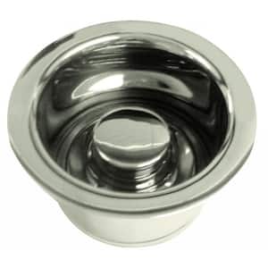 3-1/2 in. Dia Dia Extra-Deep Disposal Flange and Stopper in Polished Nickel