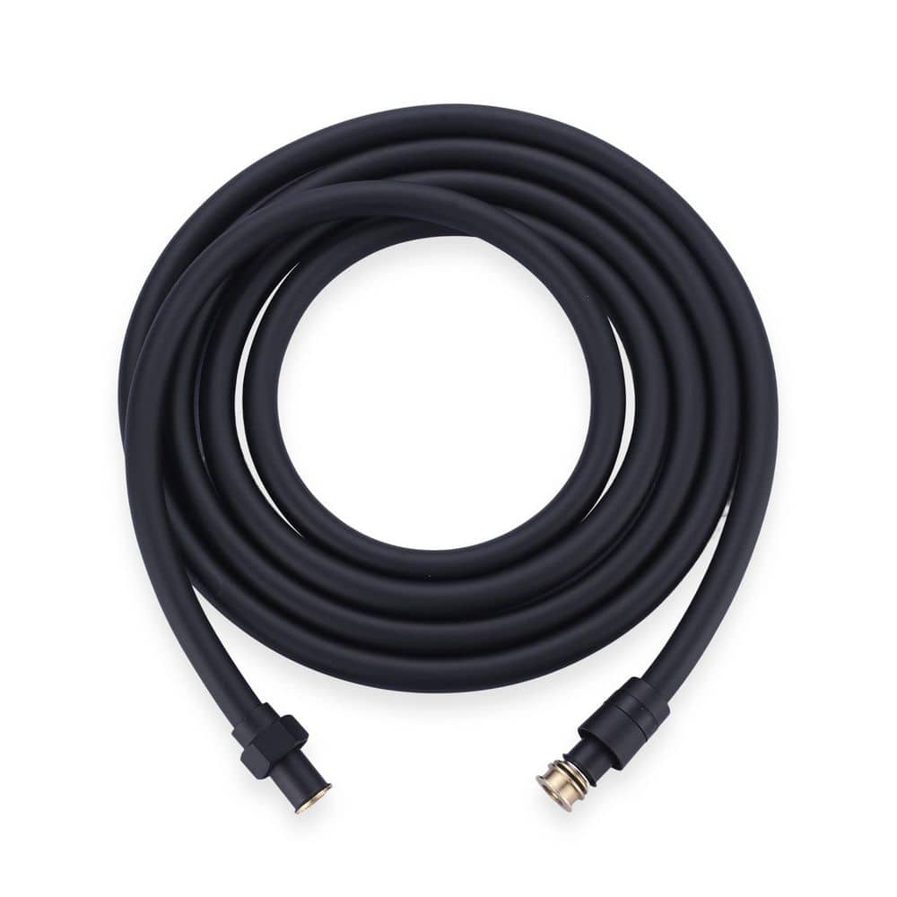 140 in. Flexible Shower Hose for Handheld Showerheads with Anti-Kink PVC Construction in Matte Black price history on PriceWatchPro