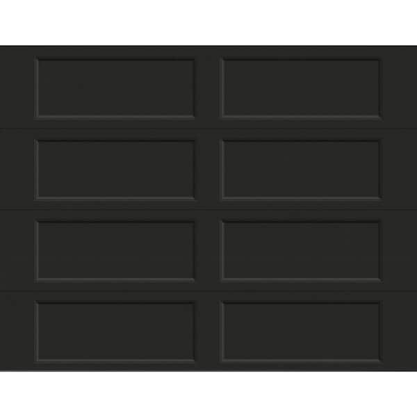 Clopay Bridgeport Steel Extended Panel 9ft. x 7ft. Insulated 12.9 R-Value Black Garage Door without windows