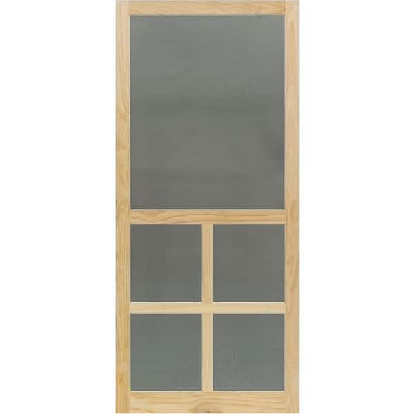 Kimberly Bay 31.75 in. x 79.75 in. Victoria Stainable Screen Door