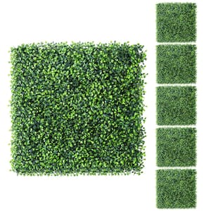 20 in. x 20 in. Artificial Boxwood Panels, UV Protected, Topiary Hedge Plant 6PCS