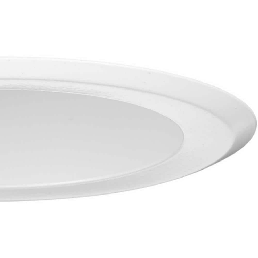 Satin White 5" Aluminum LED Recessed Ceiling Light Trim