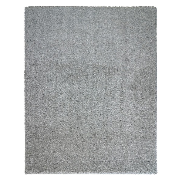 Gertmenian & Sons Ultimate Smoke Gray Solid Shag 8 ft. x 10 ft. Indoor Area Rug