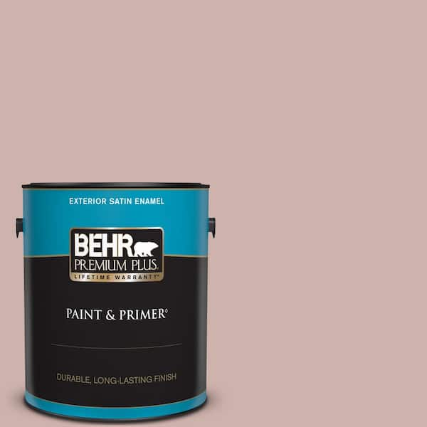 BEHR PREMIUM PLUS 1 gal. #180E-3 Plymouth Notch Satin Enamel Exterior Paint & Primer