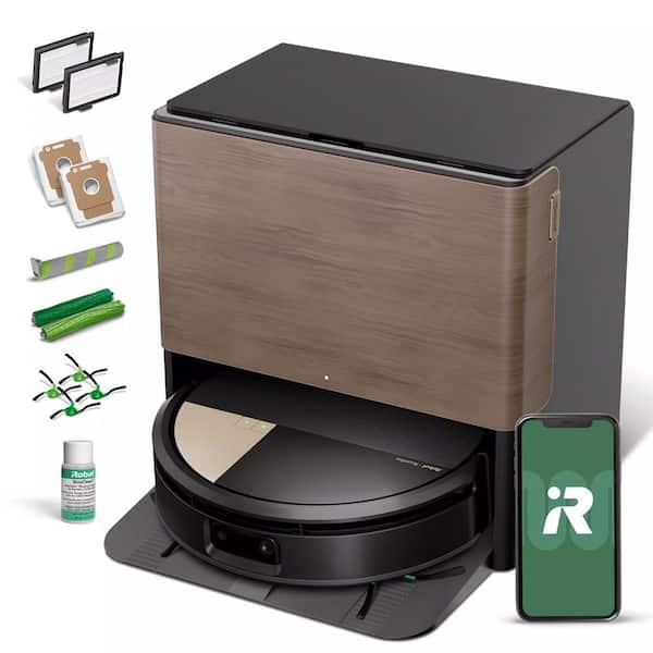 Roomba Max 705 Robot Vacuum and Mop with Smart Navigation for MultiSurface​ Floors in Black with AutoWash Dock