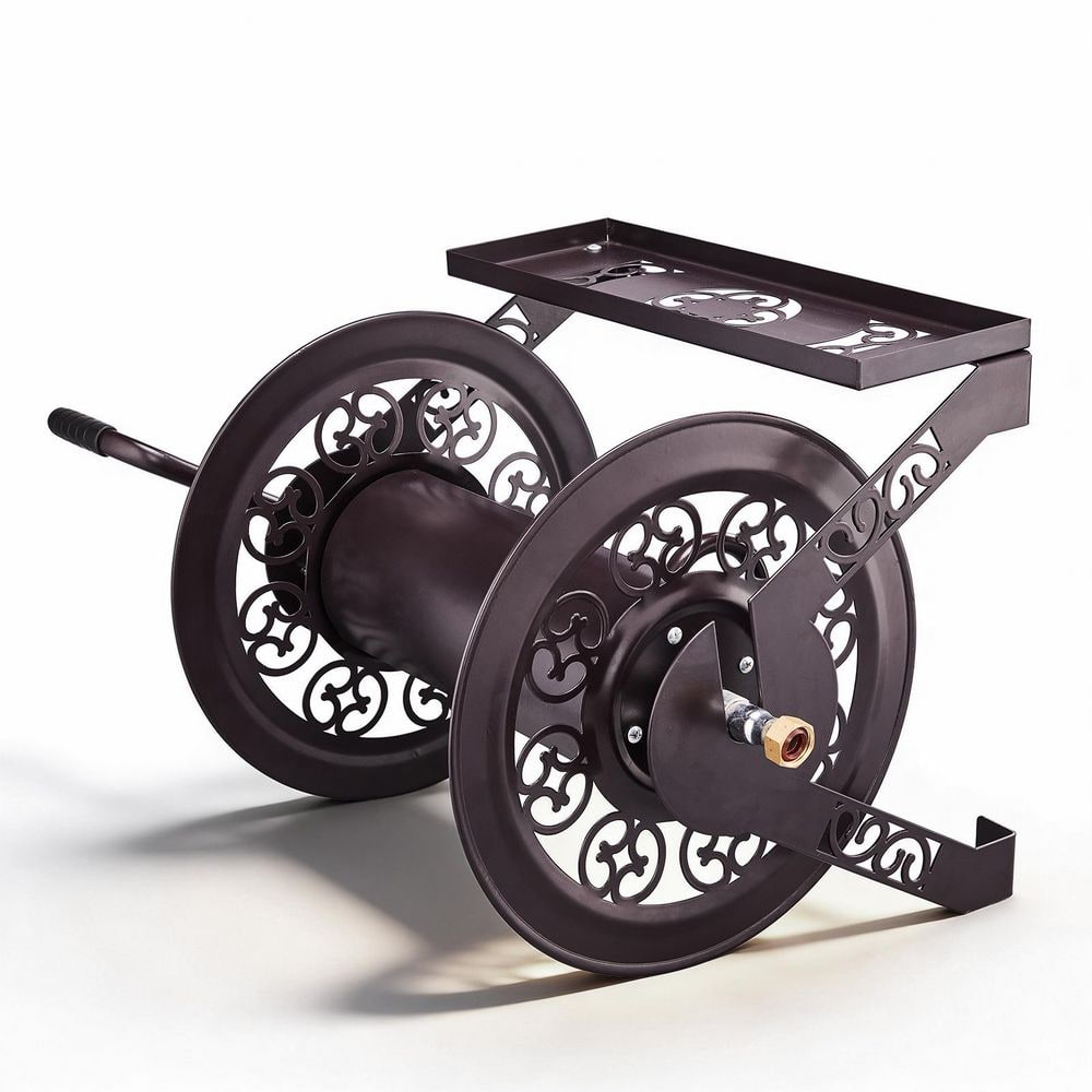 175 ft. Iron Decorative Garden Hose Wall Mounted Reel in Brown price history on PriceWatchPro