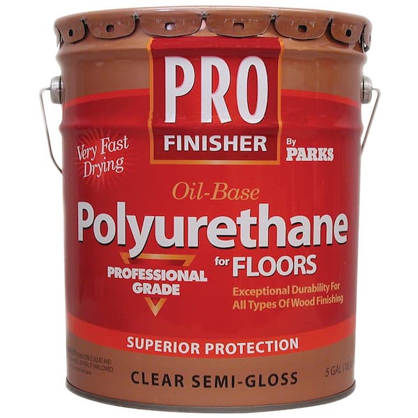 Rust-Oleum Parks Pro Finisher 5 gal. Clear Semi-Gloss Oil-Based Polyurethane for Floors