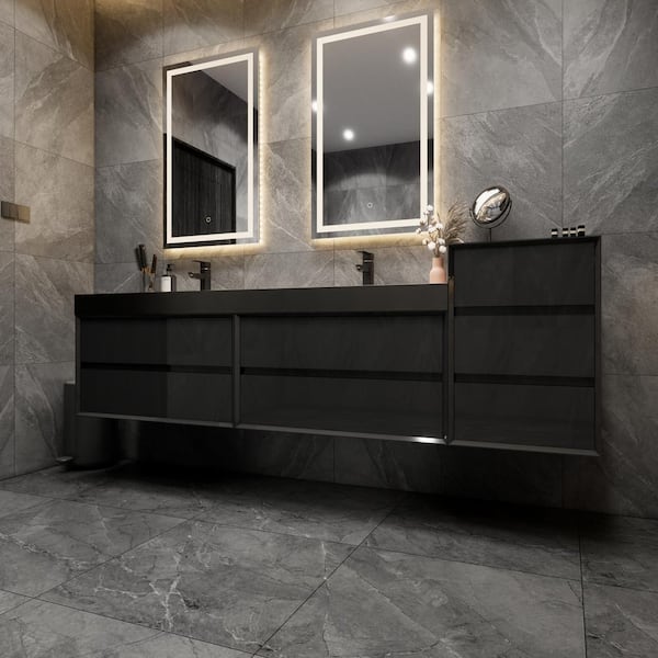 BV Better Vanity MIA 79 in. W x 20 in. D x 30 in. H Double Sink