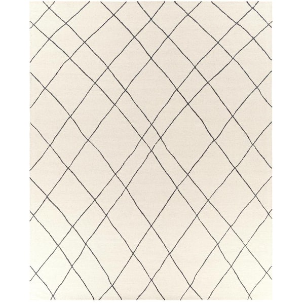 Livabliss Sinop Black/Cream Global 8 ft. x 12 ft. Indoor Area Rug