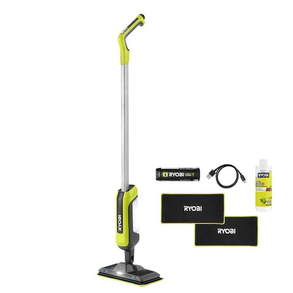 RYOBI USB Lithium Cordless Agitating Spray Mop Kit with 2.0 Ah