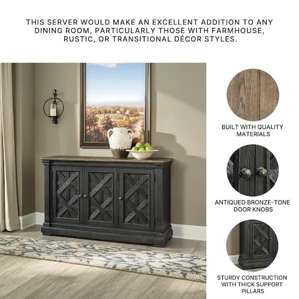 Signature DESIGN BY ASHLEY Tyler Creek Casual Black/Gray MDF 57.88