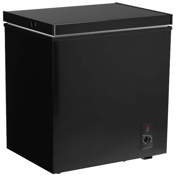 クリステンソン7.5ブラック Stbine 3.5 Cu.Ft Black Compact Chest Freezer 7 Level Temp Control