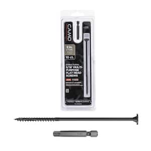5/16 in. x 8 in. Star Drive Flat Head Multi-Purpose Structural Wood Screw - PROTECH Ultra 4 Exterior Coated (10-Pack)