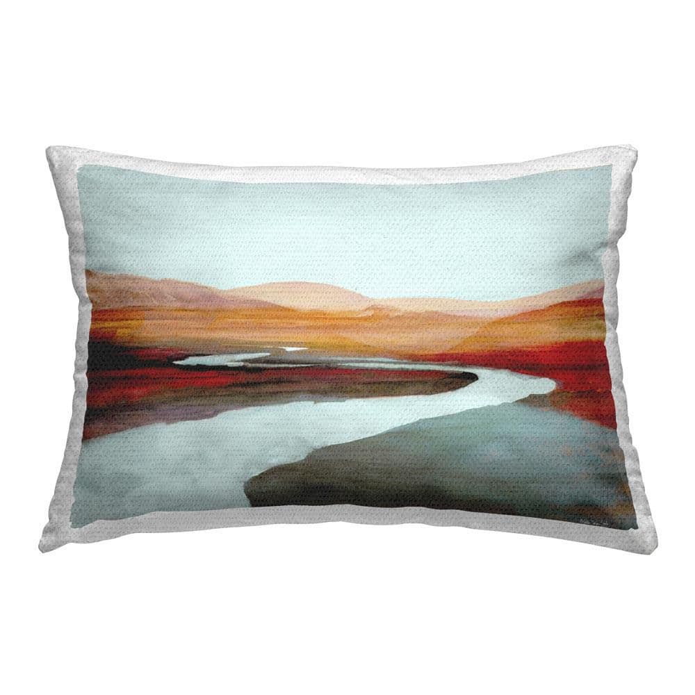 Winding Canyon Stream Outdoor Printed Throw Pillow by Steller Design Studio price history on PriceWatchPro
