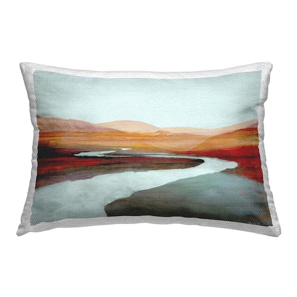 Stupell Industries Winding Canyon Stream Outdoor Printed Throw Pillow by Steller Design Studio