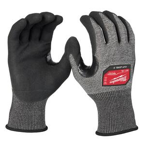 X-Large High Dexterity Cut Level 3 Resistant Nitrile Dipped Outdoor and Work Gloves