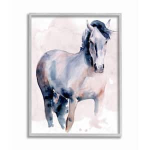 "Americana Horse Figure Southwestern Watercolor" by Jennifer Paxton Parker Framed Animal Wall Art Print 16 in. x 20 in.
