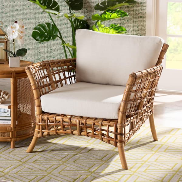 bali & pari Babette Natural Rattan Arm Chair