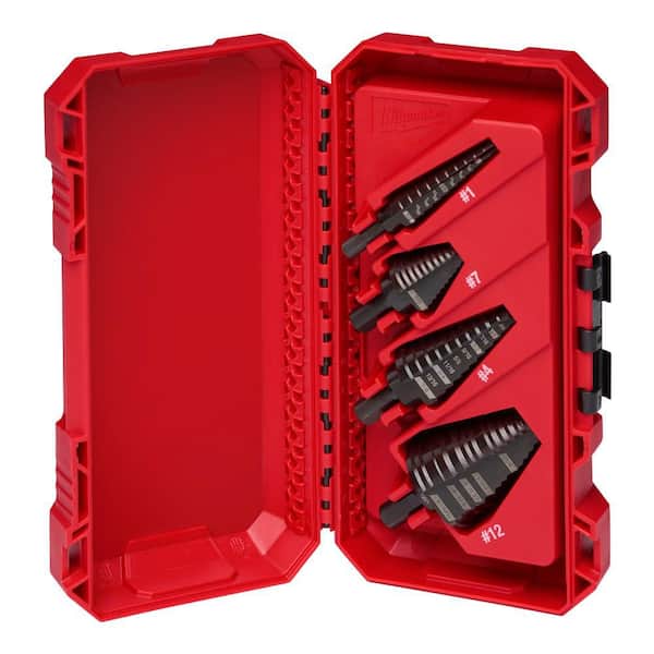 Milwaukee Black Oxide Step Drill Bit Set (4-Piece) 48-89-9223