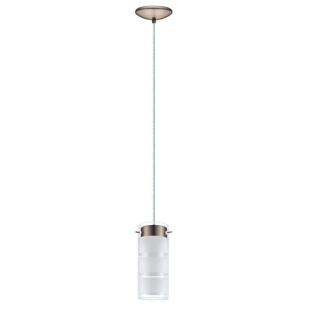 Olvero 40-Watt Integrated LED Satin Nickel Pendant