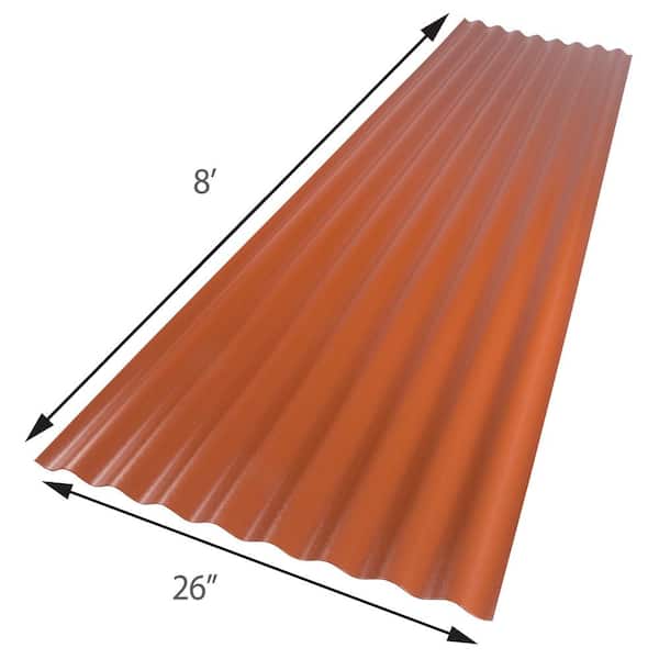 Suntuf 26 in. x 12 ft. Corrugated Polycarbonate Roof Panel in