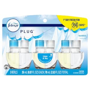 Plug Fade Defy 0.87 oz. Linen and Sky Scent Plug-In Air Freshener Refill (3 Refills)