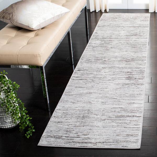 Orchard Gray/Light Gray 2 ft. x 7 ft. Striped Runner Rug