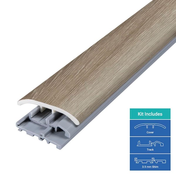 Palenque 0.31 in. T x 2 in. W x 78.7 in. L Vinyl 4-in-1 Molding