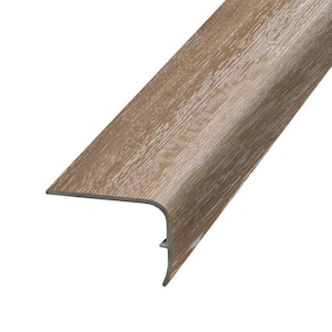Fawn 1.32 in. Thick x 1.88 in. Wide x 78.7 in. Length Vinyl Stair Nose Molding