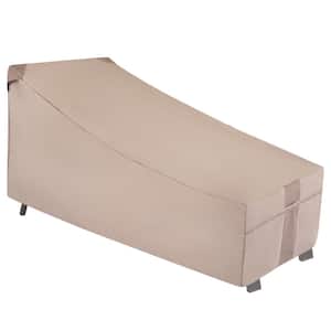 Monterey Water Resistant Outdoor Patio Day Chaise Lounge Cover, 35.5 in. W x 66 in. D x 33 in. H, Beige