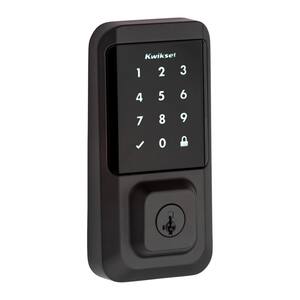 HALO Matte Black Touchscreen WiFi Keypad Electronic Single-Cylinder Smart Lock Deadbolt featuring SmartKey Security