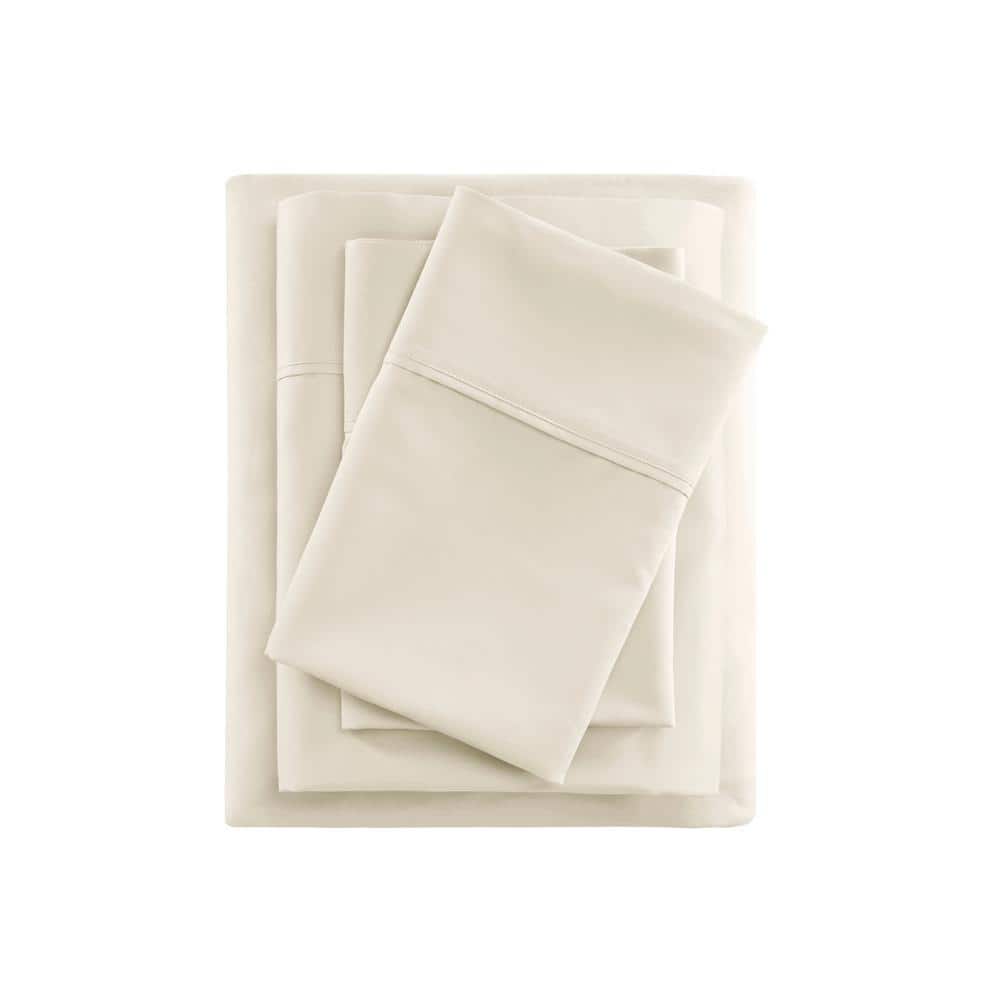 600 Thread Count 4-Piece Ivory Cooling Cotton Cal King Sheet Set price history on PriceWatchPro