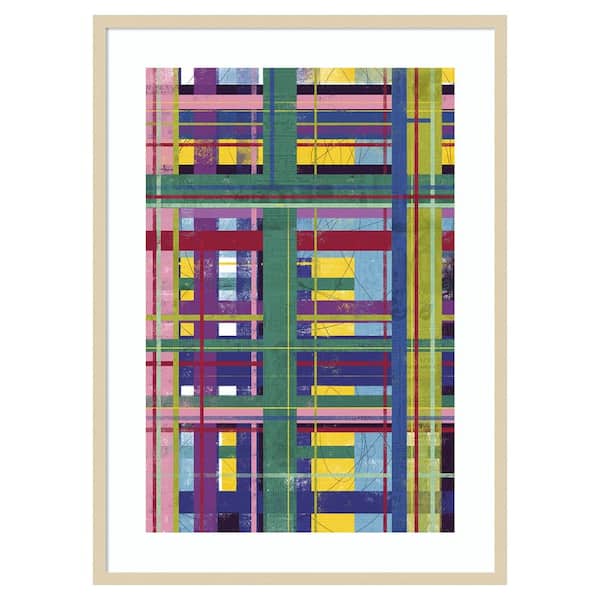Amanti Art Scaffold in Color I by Laura Gibson 30 in. W x 41 in. H. Wood Framed Wall Art Print Framed in Brown