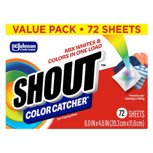 Color Catcher, Dye-Trapping Sheets, 72 Sheets Fabric Stain Remover