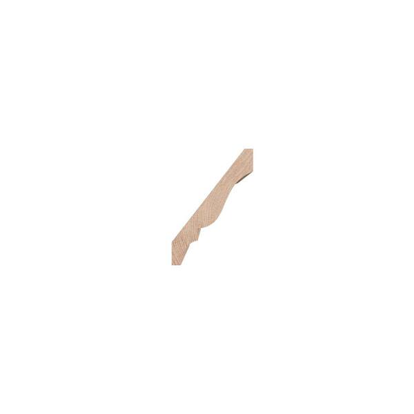 Ekena Millwork WM49 0.56 in. D x 3.63 in. W x 96 in. L Wood Red Oak Crown Moulding
