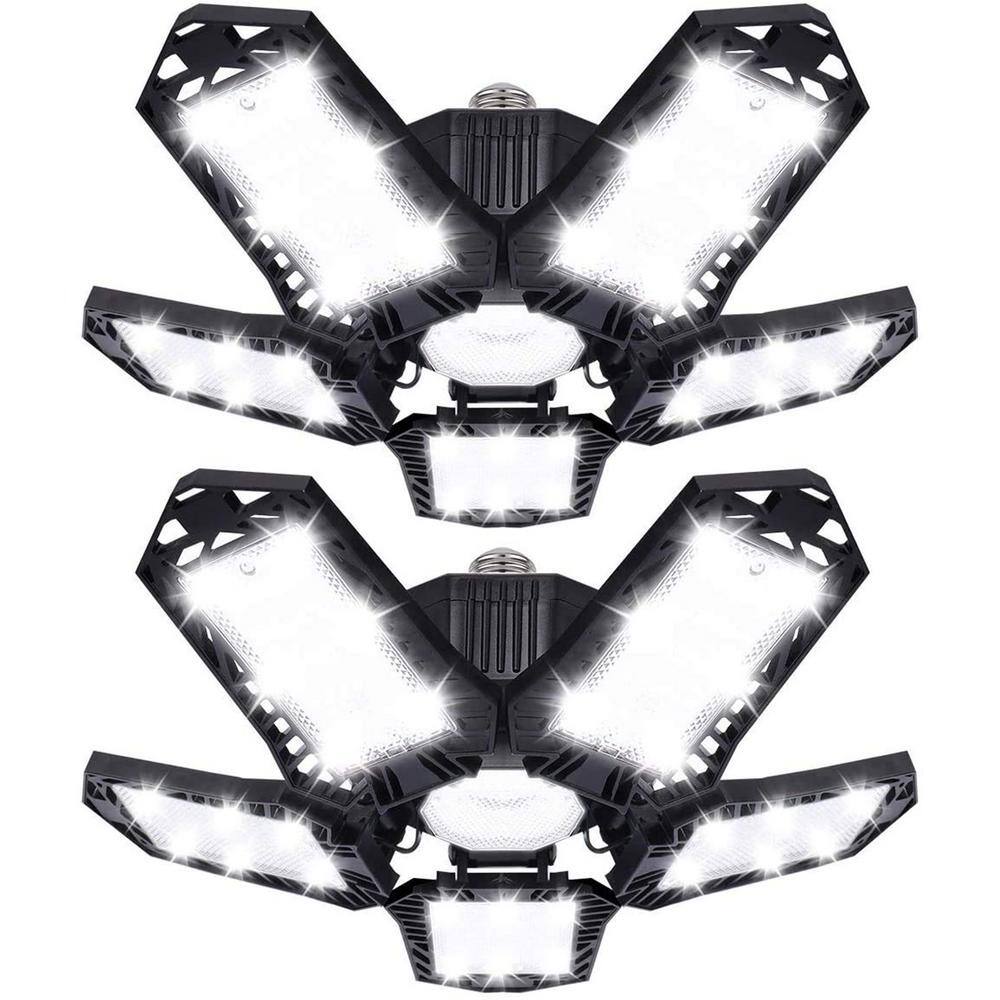 Operfurni 100Watt LED Deformable Garage Light(2Pack) MH7KB62 The