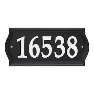7 in. x 15.5 in. Rectangle Nite Bright Ashland Reflective Address Numbers Sign