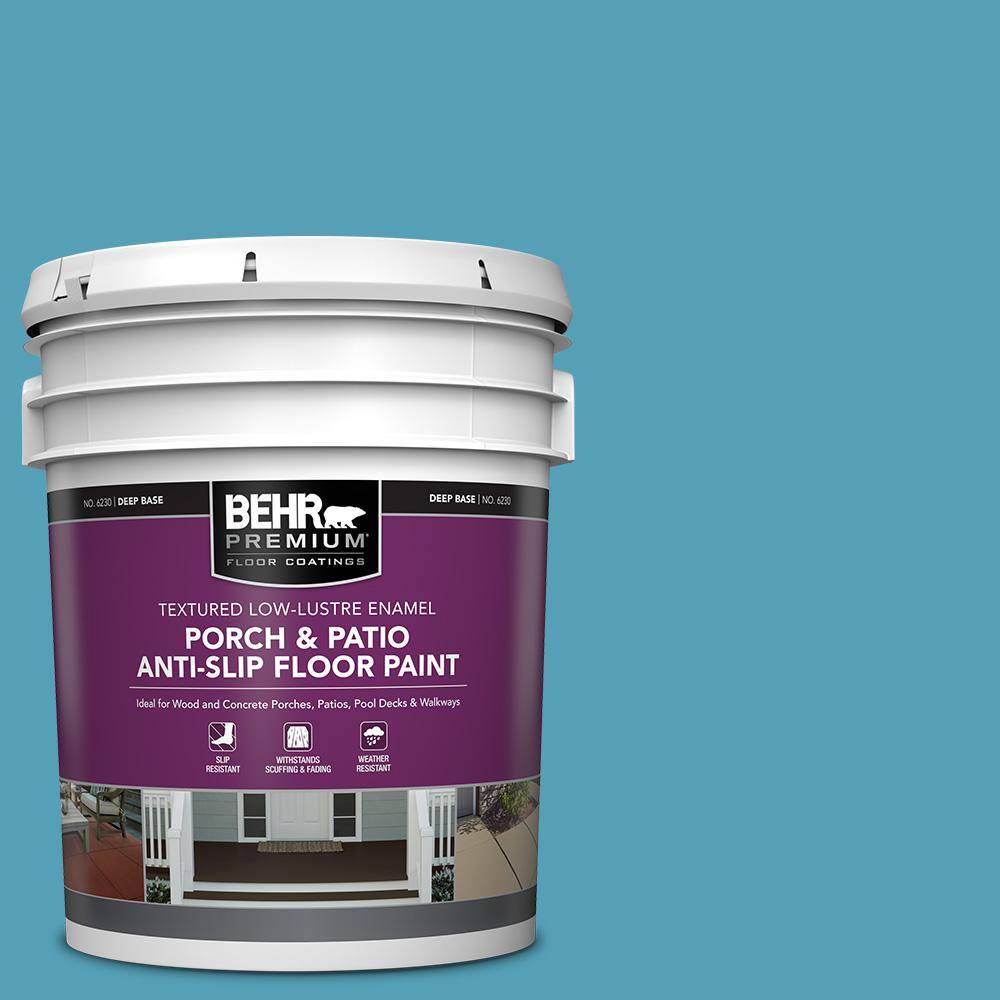 5 gal. #M480-5A North Pole Blue Textured Low-Lustre Enamel Interior/Exterior Porch and Patio Anti-Slip Floor Paint price history on PriceWatchPro