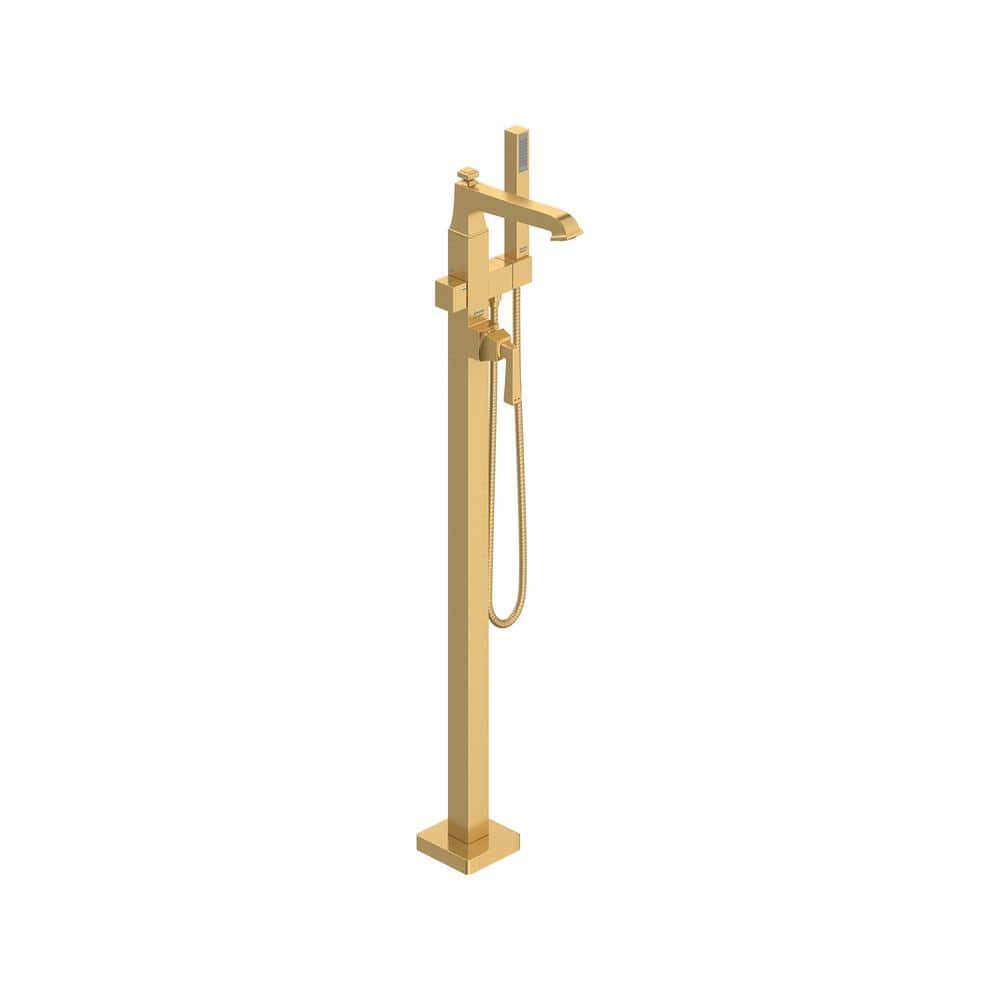 Town Square S Single-Handle Freestanding Tub Filler for Flash Rough-In Valve with Hand Shower in Brushed Cool Sunrise price history on PriceWatchPro
