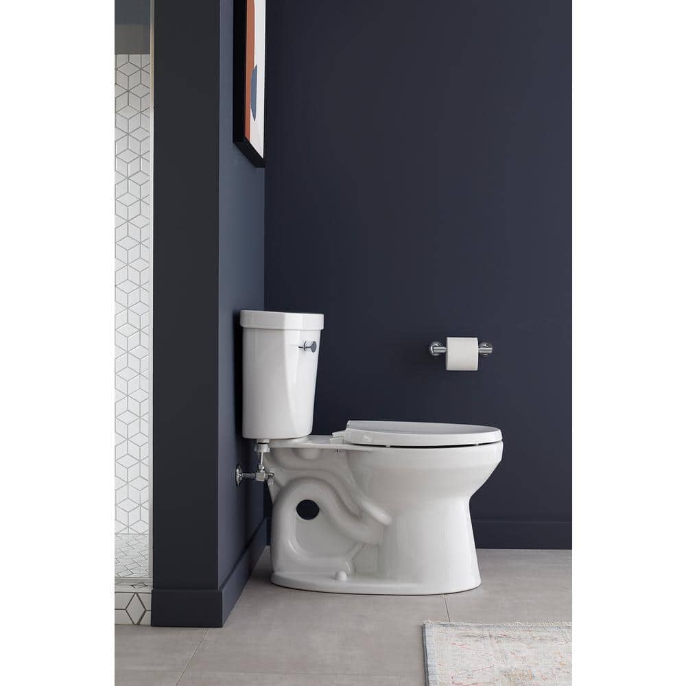 White High Efficiency Elongated Two-Piece Toilet