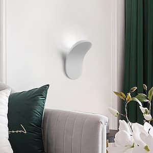 Nimbus 3.9 in. 1-Light Matte White Minimalist Sleek LED Wall Sconce(6000K)