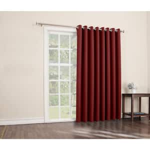 Red Thermal Extra Wide Blackout Curtain - 100 in. W x 84 in. L