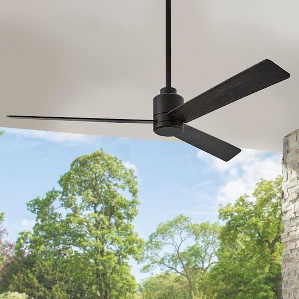Hermon 60 in. Indoor/ Covered Outdoor Ceiling Fan Matte Black with Remote Control