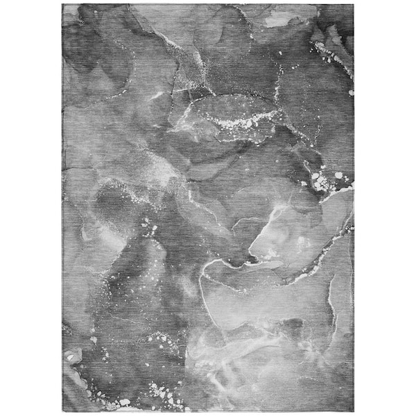 Addison Rugs Chantille ACN518 Gray 3 ft. x 5 ft. Machine Washable Indoor/Outdoor Geometric Area Rug