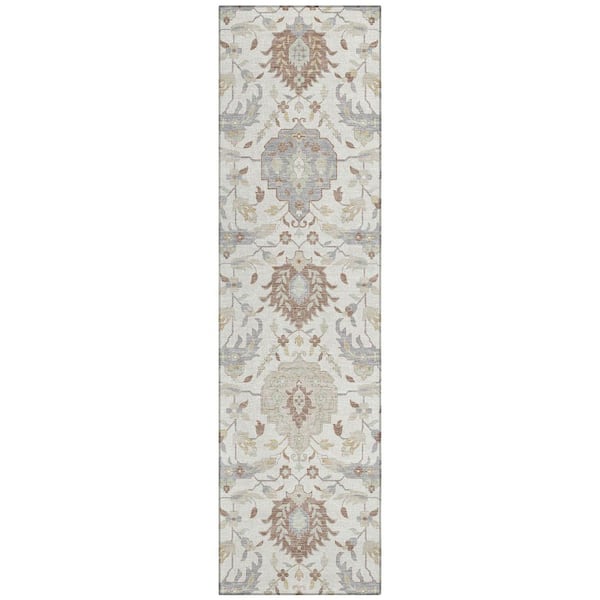 Addison Rugs Chantille Machine Washable Indoor/Outdoor Abstract ACN1026 Ivory 2 ft. 3 in. x 7 ft. 6 in. Area Rug
